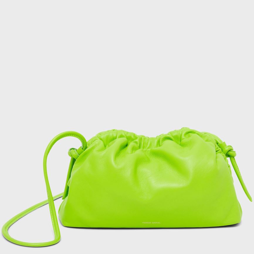 Women\'s Mansur Gavriel Mini Cloud Clutch Bags Light Green | AU 0678OL